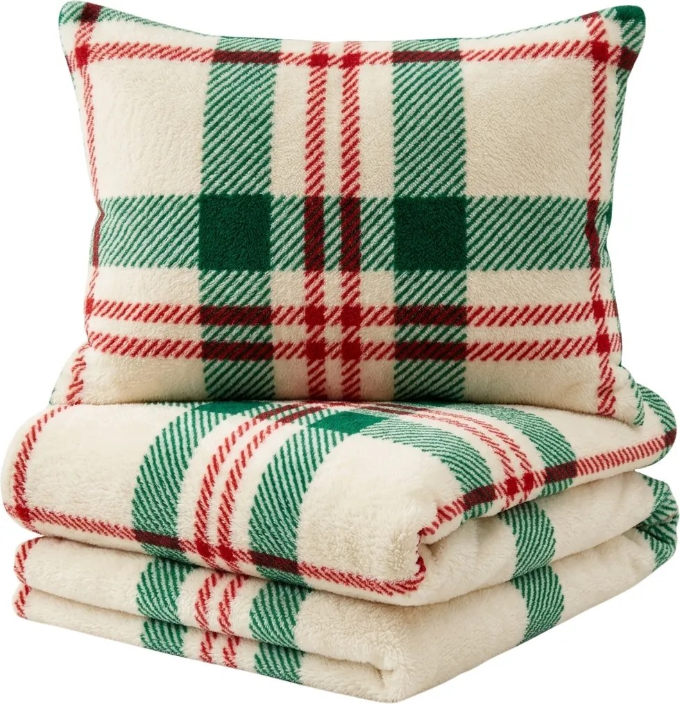 Lenjerie cocolino WINTER PLAID colorat Dimensiune lenjerie de pat: 70 x 90 cm | 140 x 220 cm