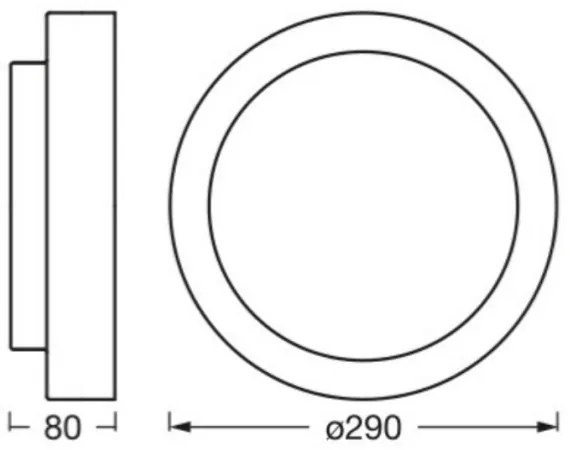 Osram - Plafonieră ORBIS MADRID 2xE27/10W/230V Ø 29 cm, finisaj lemn