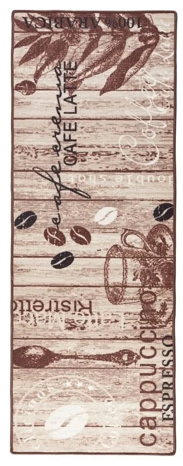 Covor tip traversă de bucătărie Hanse Home Delicious Coffee, 67x180 cm, maro