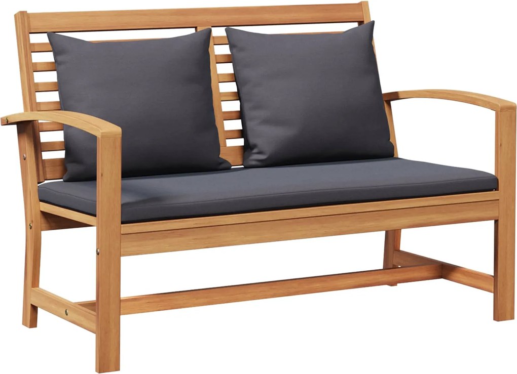 vidaXL Set bancă și masă de grădină cu perne cu pernă 2 Bucată