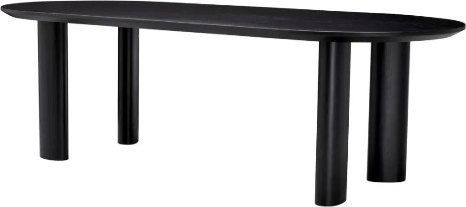 Masa dining moderna design LUX Mogador S negru 244x109cm