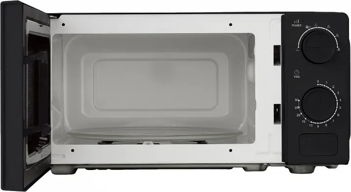 Cuptor cu microunde Kumtel HM-20, 600 W, 17 l, 6 trepte, Timer, Functie de decongelare, Negru