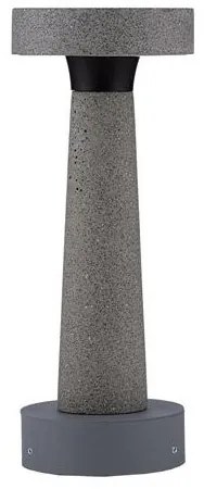 Stalp LED din ciment pentru exterior IP65 Cram Gray H-30cm