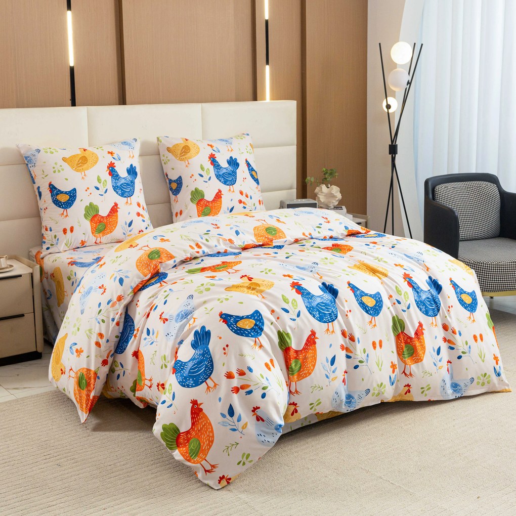 Lenjerie de pat din microfibra HENRIETTA colorata Dimensiune lenjerie de pat: 70 x 90 cm | 140 x 200 cm