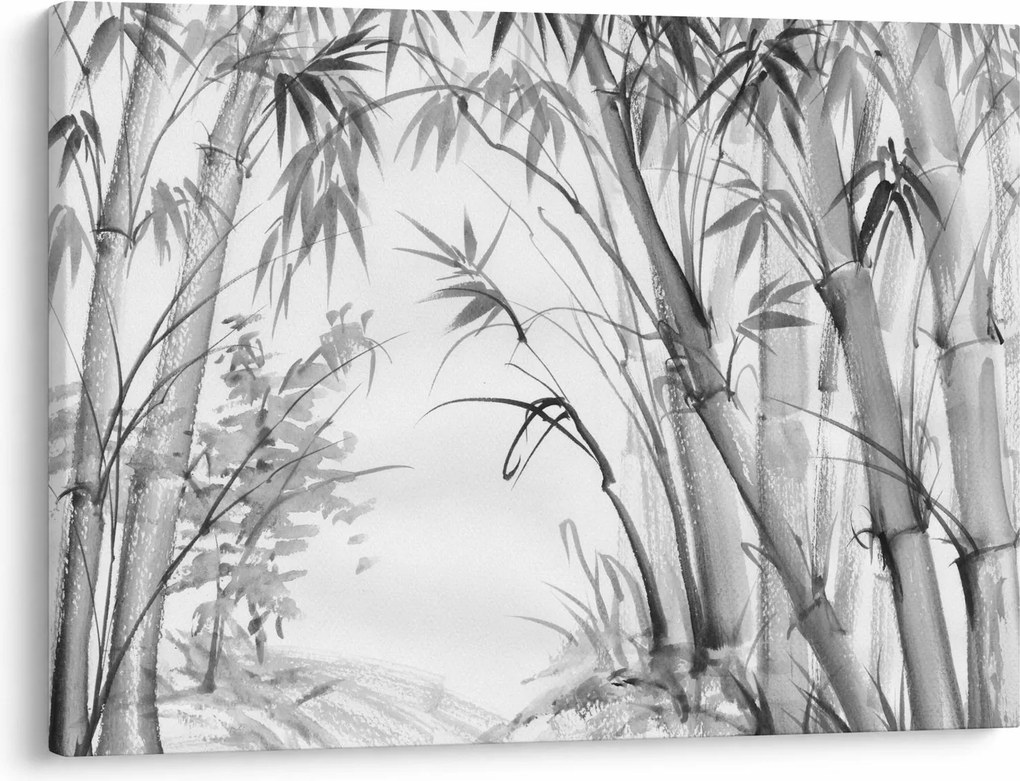 Tablou - Pădure de bambus (70x50 cm)