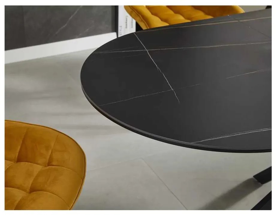 Masă de bucătărie Maxwell II 140 x 80 cm, negru