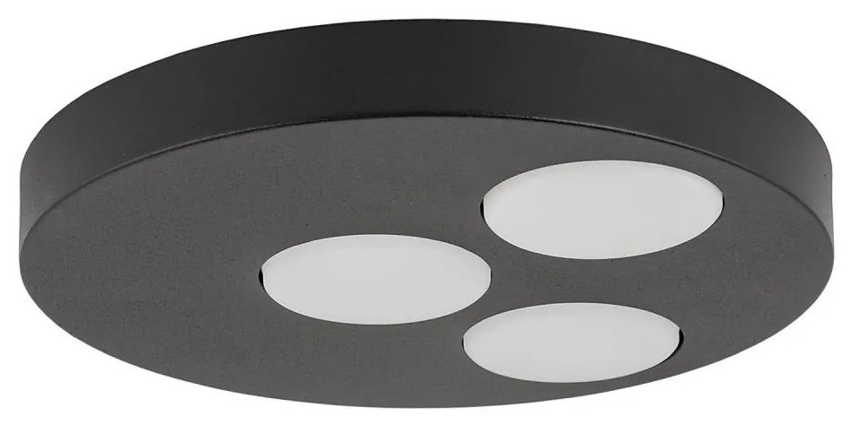 Plafonieră BROS 3xGX53/12W/230V negru