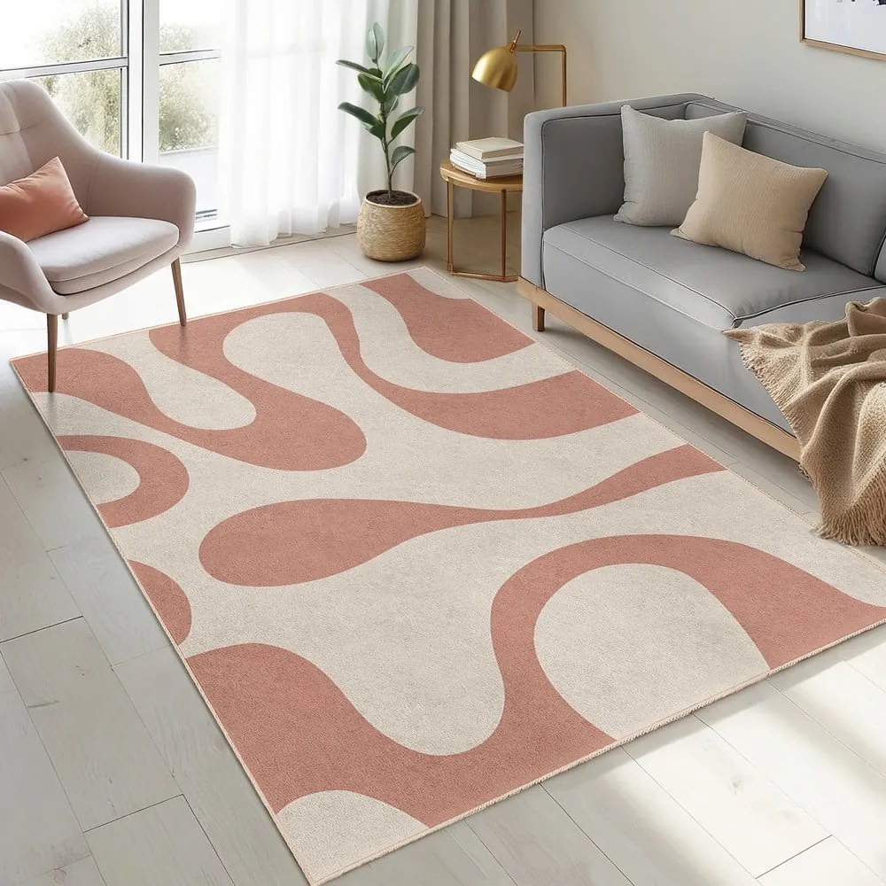 Covor roz lavabil 80x150 cm Strawberry Latte – Mila Home