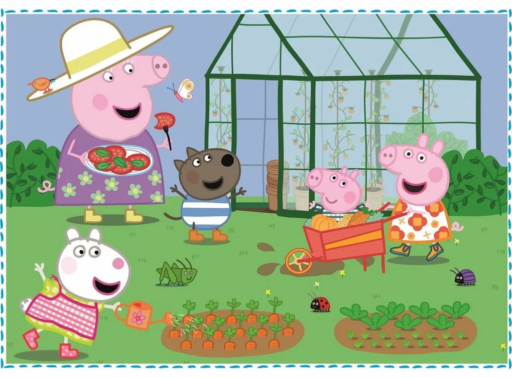 Trefl Puzzle Peppa Pig: Amintiri de vacanță, 4in1
