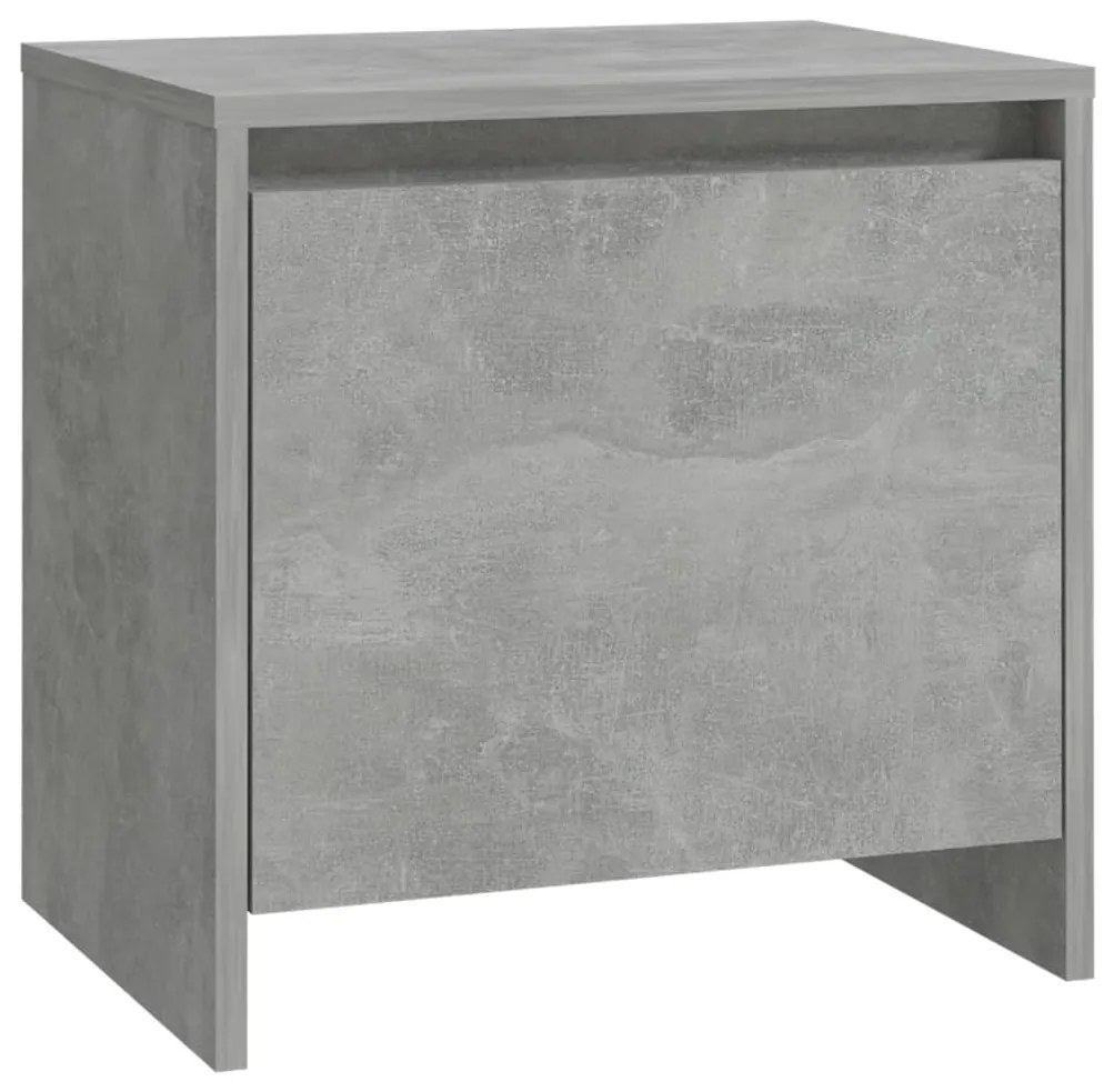 809871 vidaXL Noptieră, gri beton, 45x34x44,5 cm, lemn prelucrat
