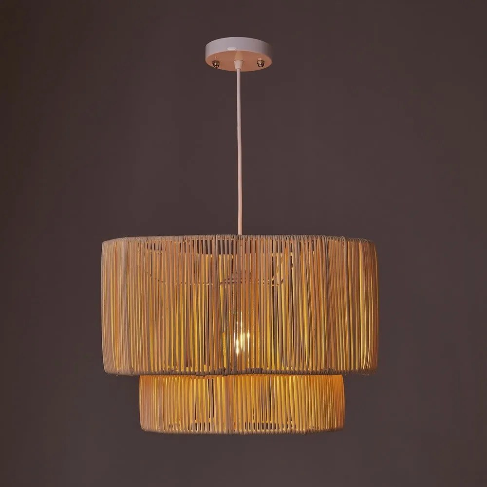 Lustră cu abajur din ratan ø 38 cm Natural Way – Casa Selección