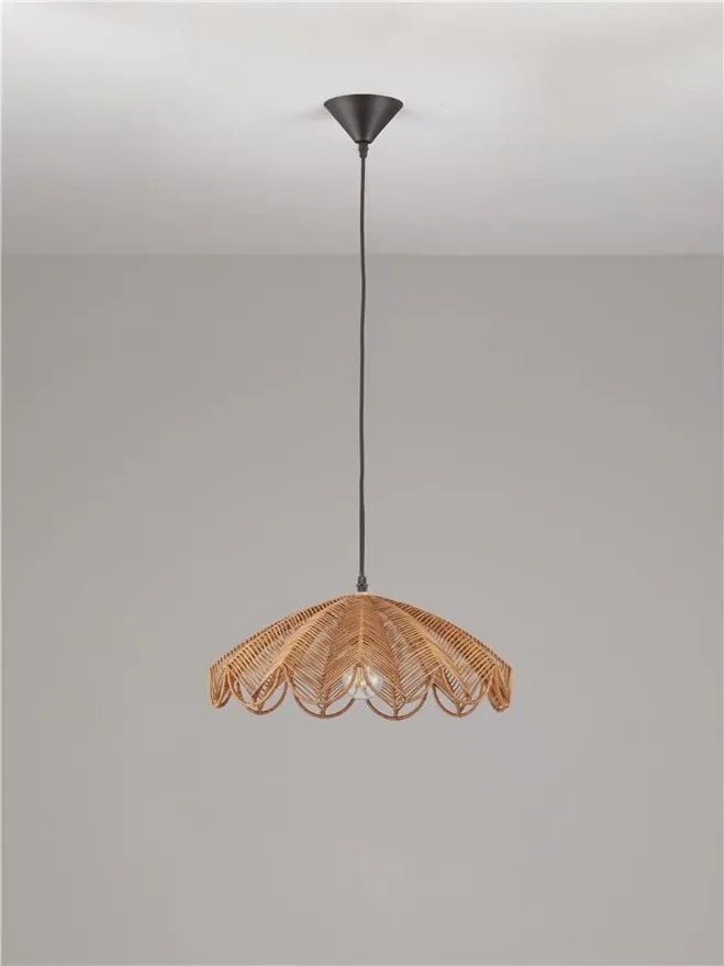 Lustra suspendata stil natural ratan natur FLARE