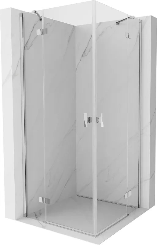 Mexen Mist-H Duo cabină de duș de tip swing 70 x 70 cm, transparent, crom - 8A5-070L-070P-01-00