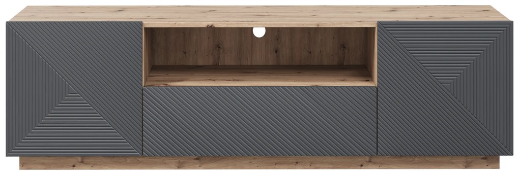 Comodă TV cu sertar Asha 167 cm - artisan / rivier stone mat