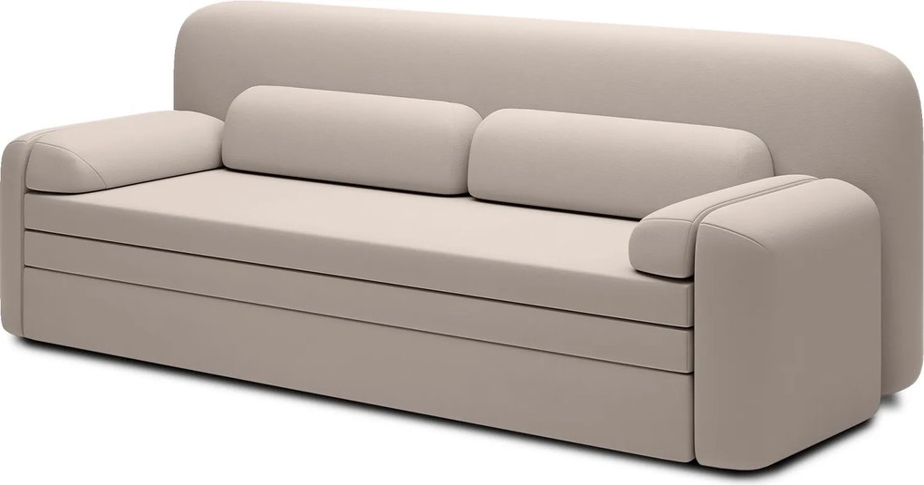 Canapea lemn masiv extensibilă Elioss Personalizabila, 236 × 89 × 87 cm - Tabbris 40