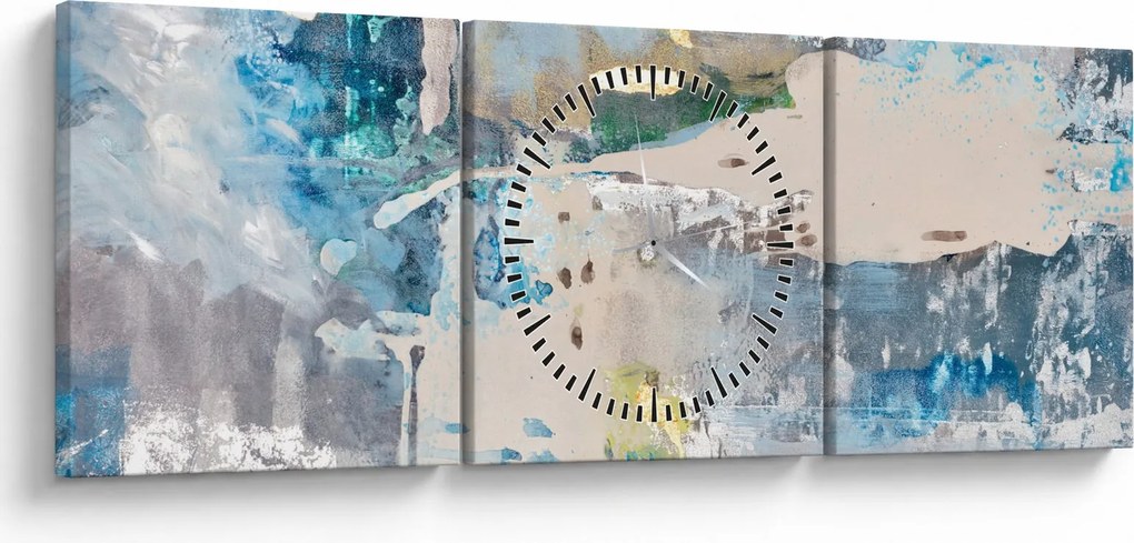 Tablou - Abstract (cu ceas) (90x30 cm)