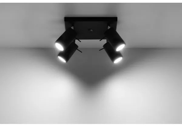 Lampă spot RING 4 4xGU10/40W/230V negru