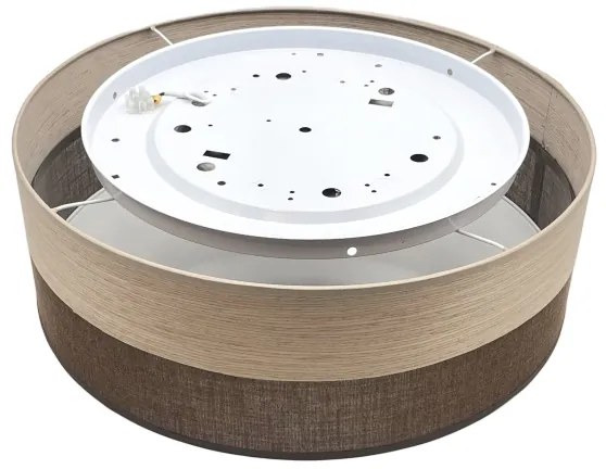Plafonieră LED SIRJA WOOD LED/36W/230V d. 45 cm maro/stejar