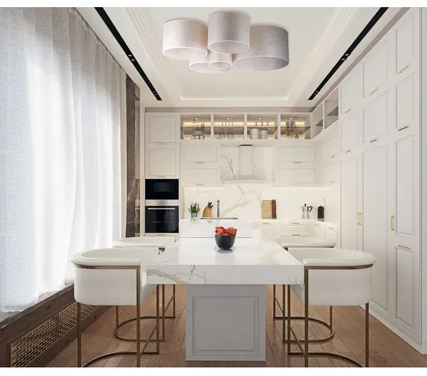 Duolla - Plafonieră ROLLER PENTO 5xE27/60W/230V auriu