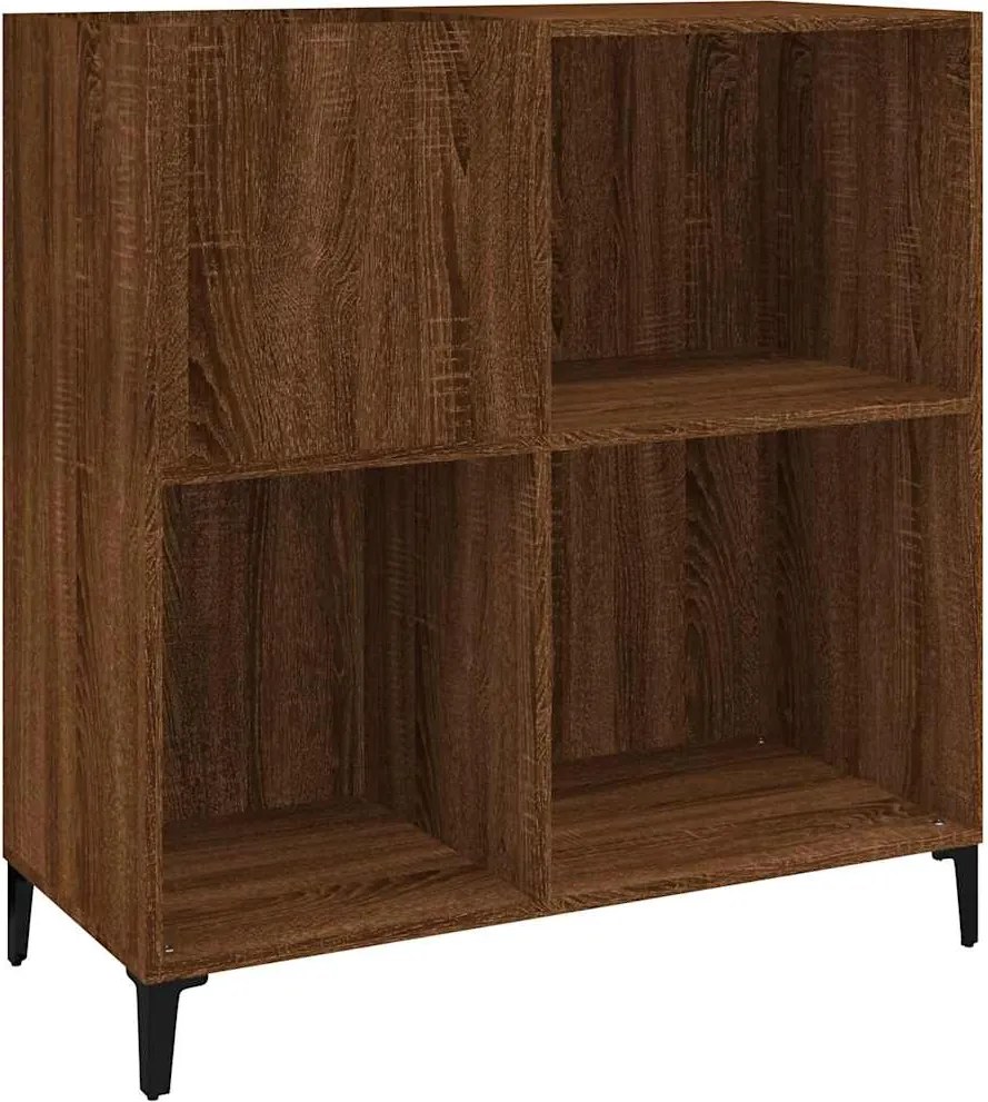 vidaXL Dulap pentru discuri stejar maro 84,5x38x89 cm lemn compozit