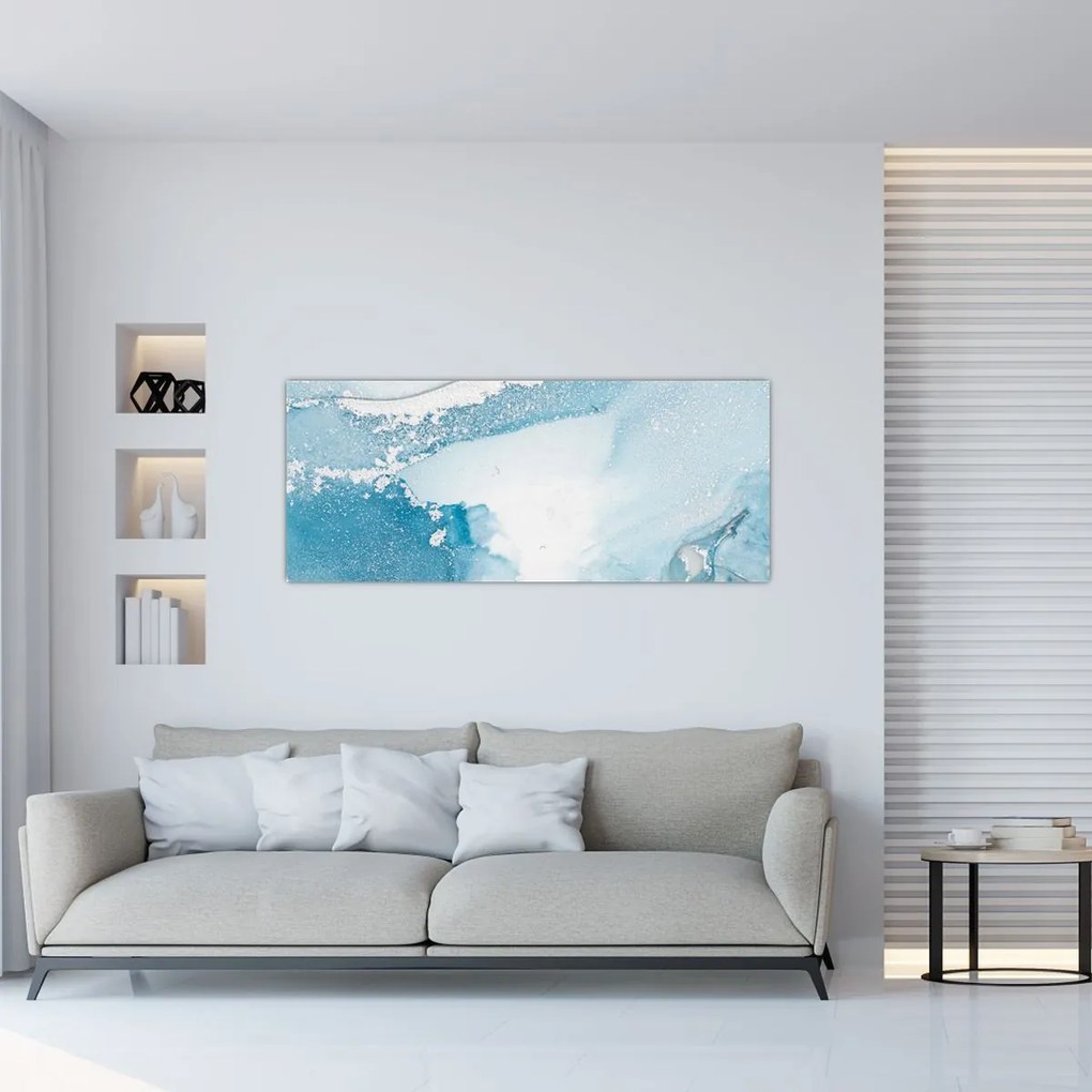 Tablou - Decor albastru (120x50 cm)