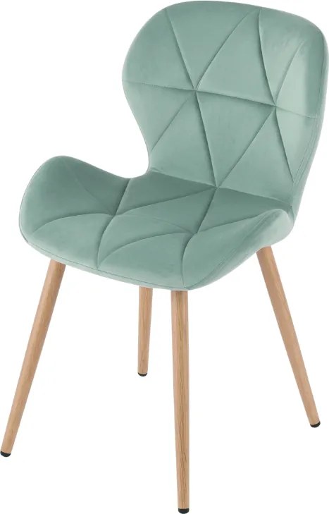Scaun de sufragerie MANGO VELVET, mentol