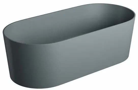 Cada freestanding Omnires Ovo M+ gri cenusiu 160x75 cm