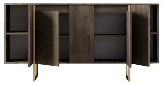 Dulap Luxe Walnut and Gold