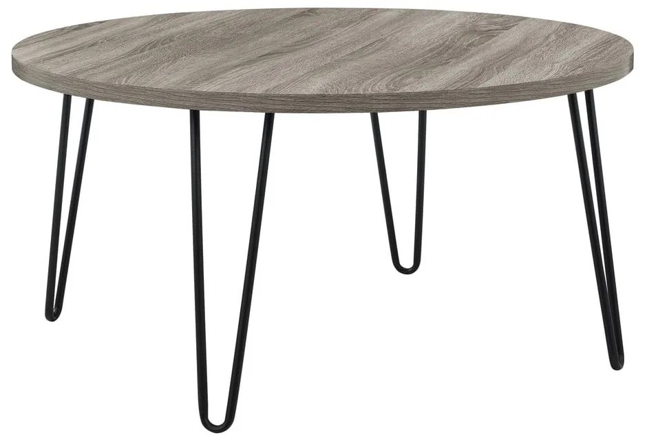 Măsuță auxiliară Støraa Owen, ø 90 cm, maro-gri