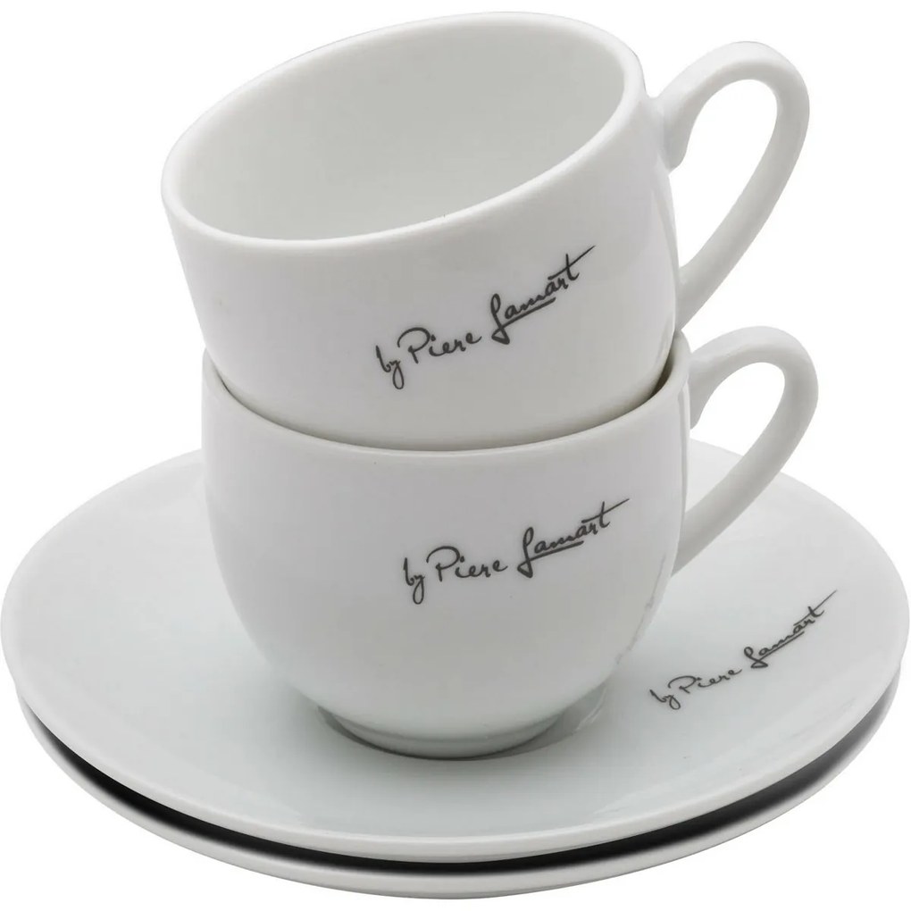 Set de cești și farfurioare Lamart LT9208 Kaffe, 90 ml , 2 buc.