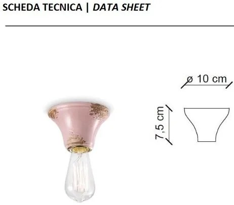 Plafoniera clasica realizata manual din ceramica TRIESTE
