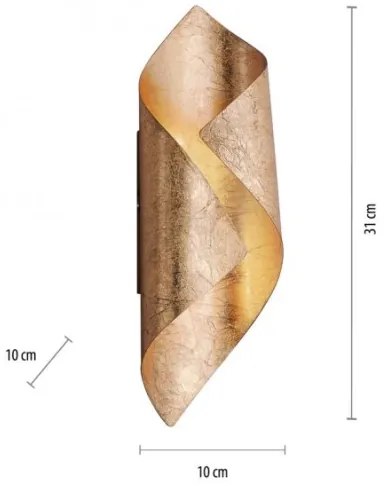 Aplică LED NEVIS LED/6W/230V aurie Paul Neuhaus 9030-12