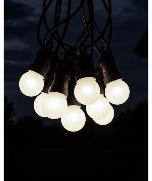 Ghirlandă decorativă LED pentru exterior 10xLED/0,36W/230V 4,5 m IP44 neagră