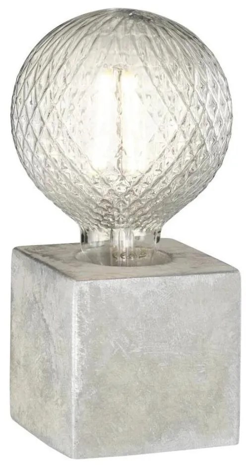 Lampă de masă WOFI 8213.01.50.7000 BROAD 1xE27/10W/230V beton