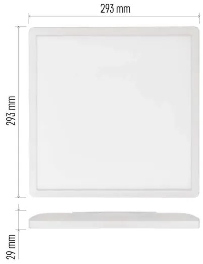 Plafonieră LED FLORI LED/18W/230V 4000K alb 29x29 cm