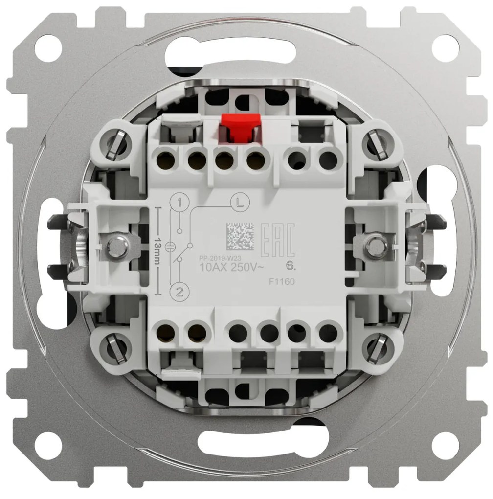 Intrerupator cap scara, 10A, IP20, Antracit , Schneider Sedna Design