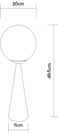 Lampă de masă Globo 21031N PINPAL 1xE27/40W/230V