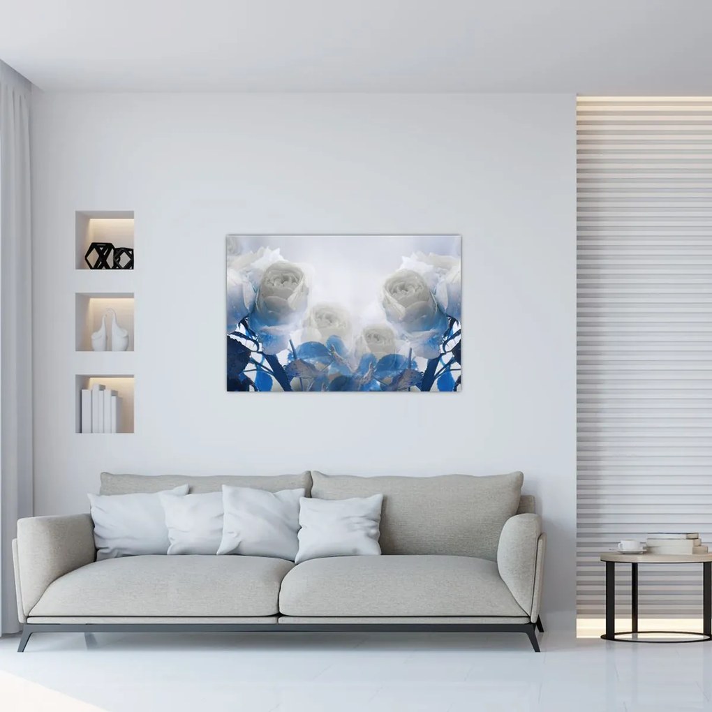 Tablou - Trandafir alb (90x60 cm)