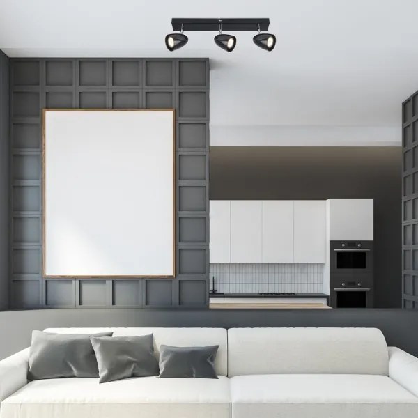 Spot Rabalux 73019 PERICO 3xGU10/5W/230V negru