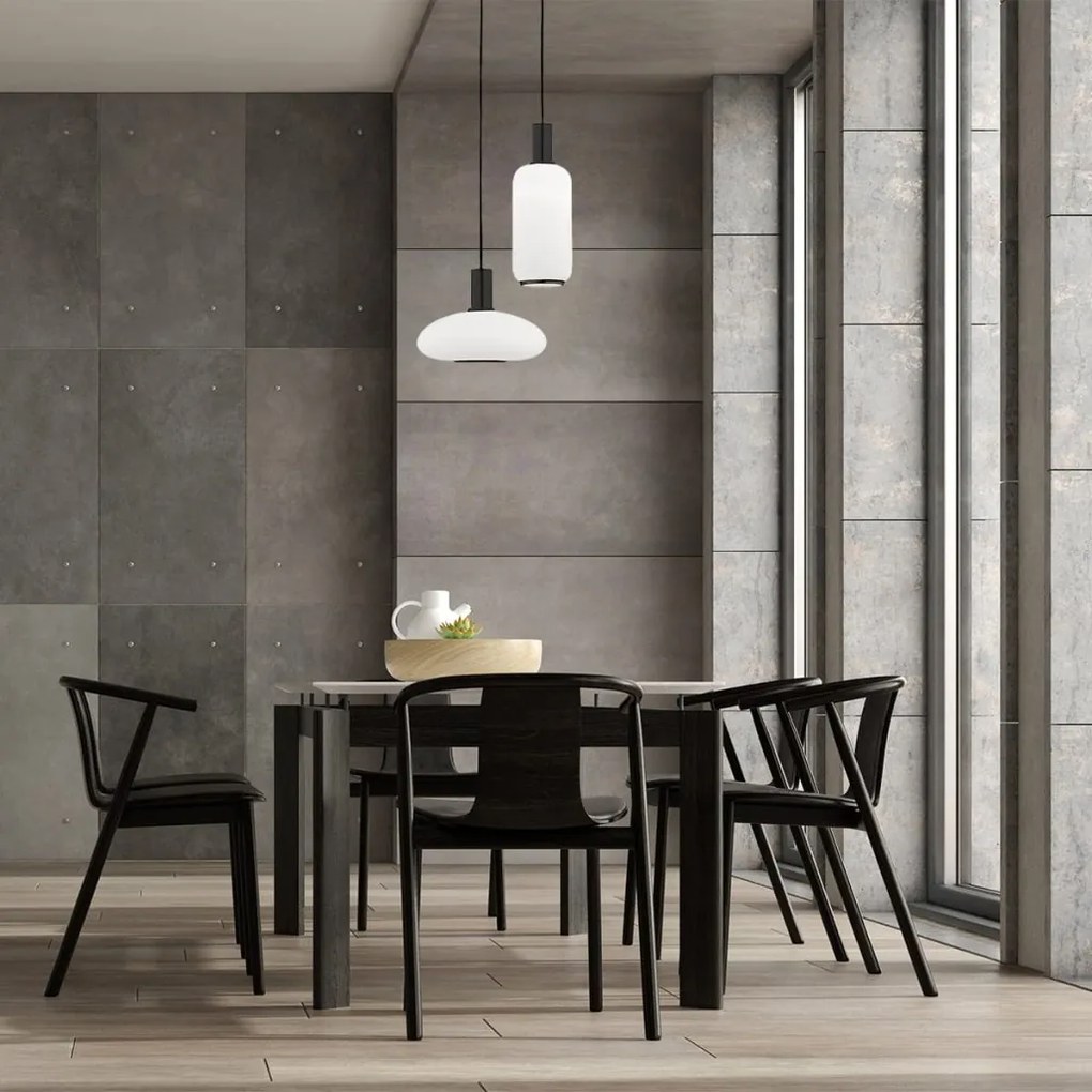 Lustra cu 2 pendule design modern SAGUNTO, negru
