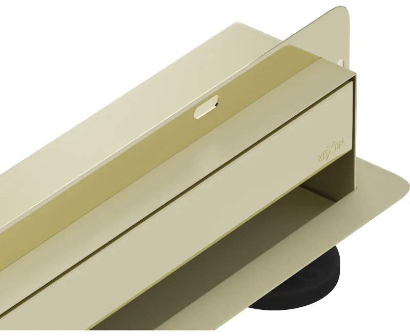 Mexen Flat Wall scurgere liniară de perete 2în1 60 cm, aurie - 1530060