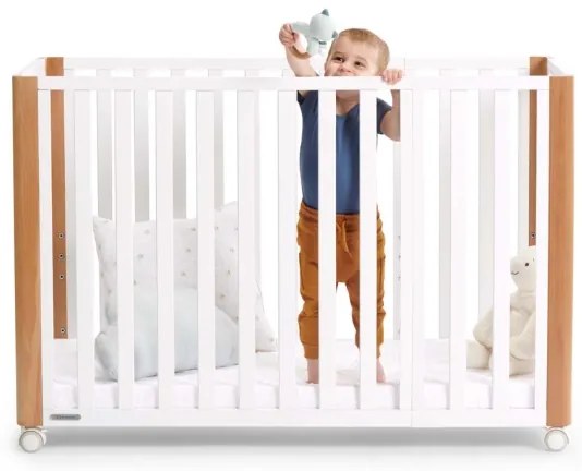 KINDERKRAFT SELECT KOYA Premium - Pătuț 4 în 1 pentru copii, fag/pin