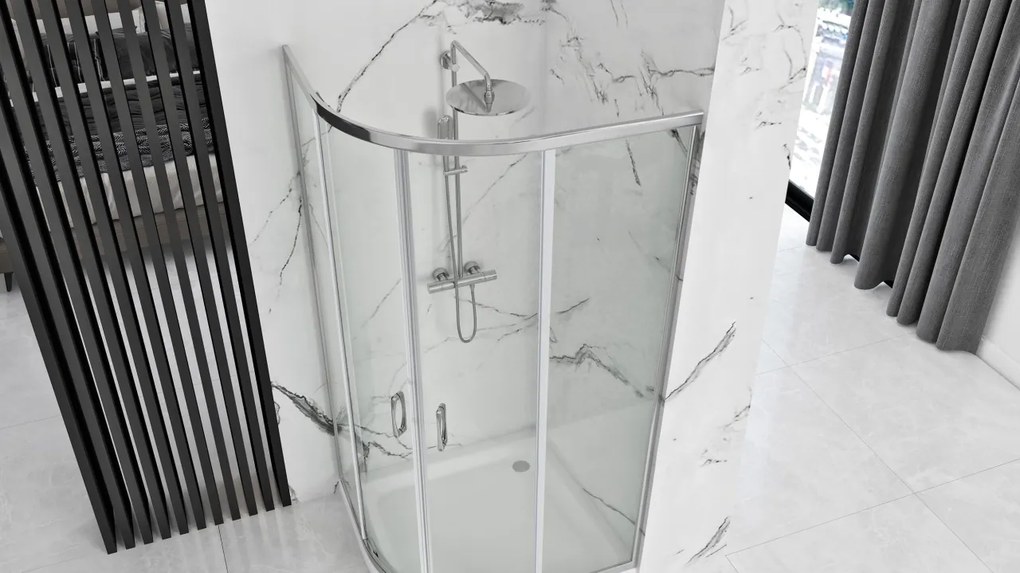 Cabina dus REA Look Chrome 80x80