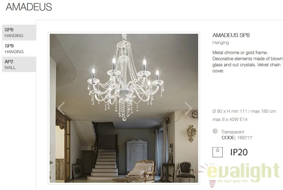 Candelabru design elegant AMADEUS SP8 168777