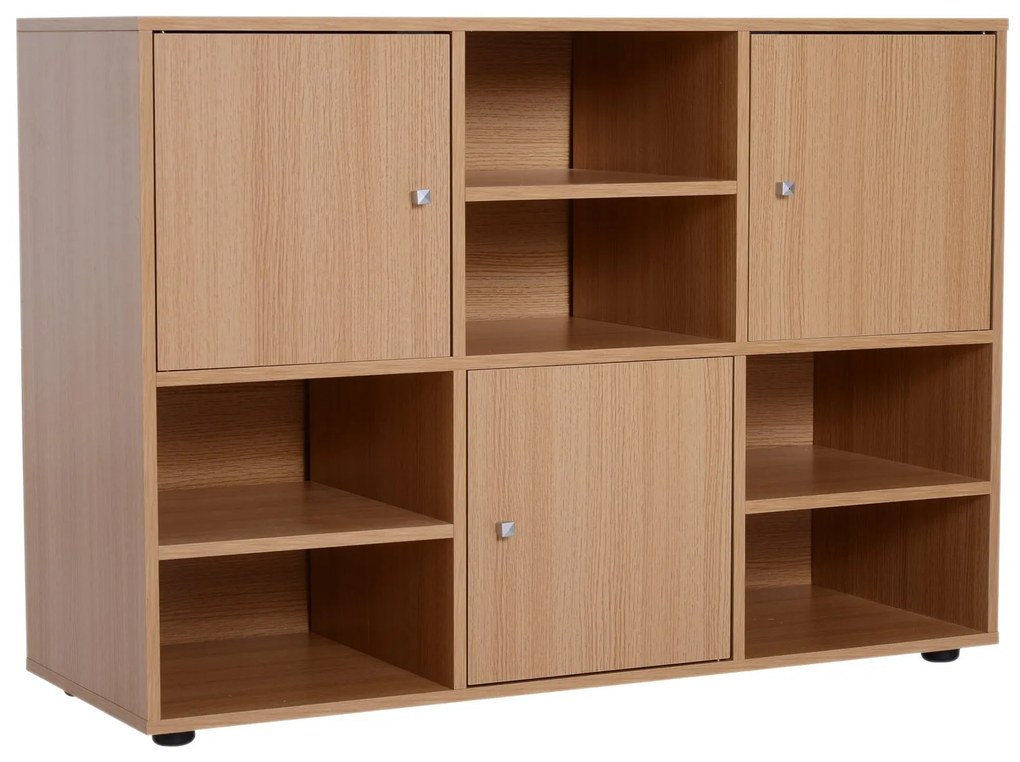 Homcom Biblioteca 6 Compartimente in Lemn, 110x40x78cm