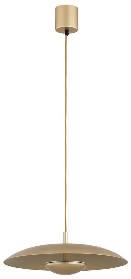 Argon 8869 - Lustră LED suspendată pe cablu BOLTON LED/12,5W/230V 3000K aurie