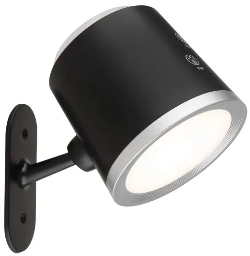 Globo 58454B - Lampă de birou LED tactilă reglabilă MEEYA LED/6W/3,7V negru