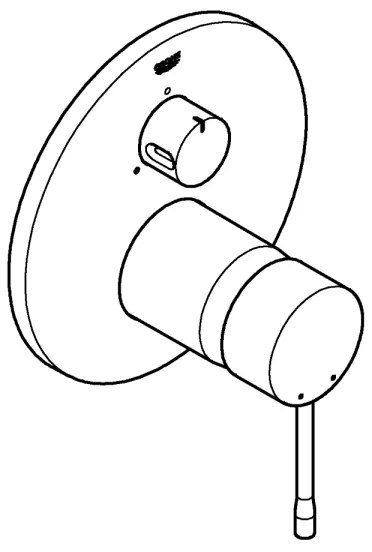 Baterie GROHE ESSENCE, crom lucios 24092001