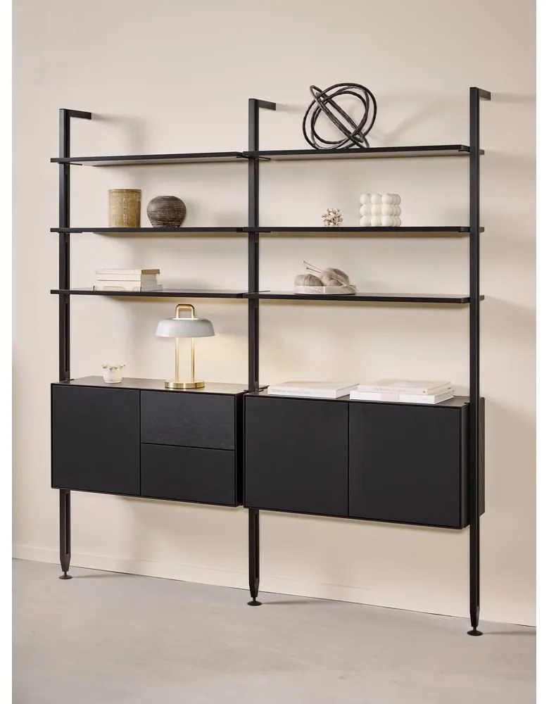 Bibliotecă neagră 98x210 cm Edge by Hammel – Hammel Furniture