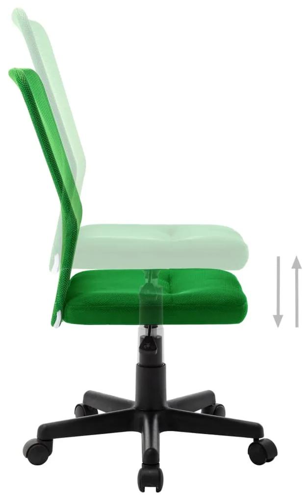 Scaun de birou, verde, 44 x 52 x 100 cm, plasa textila 1, Verde